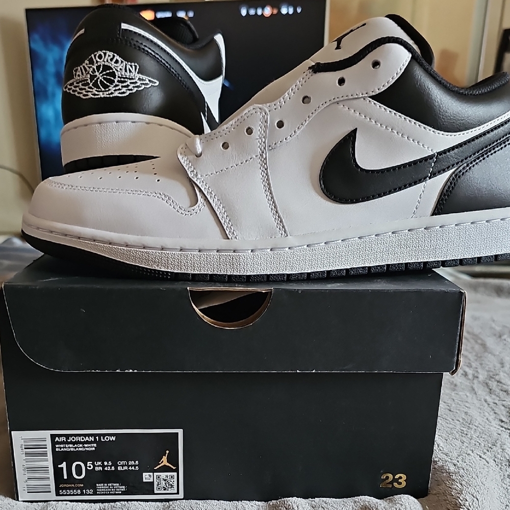 Jordan Low Black and White Sneakers